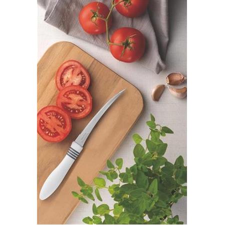 Tramontina 2 Adet Lazer Tırtıklı Kıvrık Mutfak Bıçağı - Beyaz